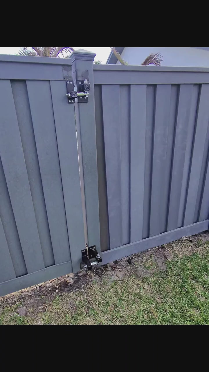 Load video: Steel Heavy Duty Swan Hinge Set